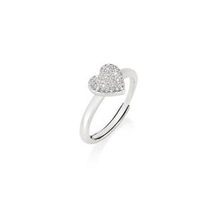 Anneau Amen Femme Cuore luminoso in Argent Zircone RFLHBBZ3 - RFLHBBZ3